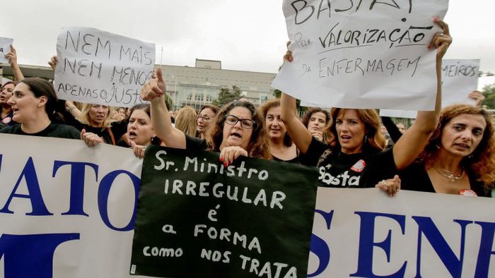 Resultado de imagem para Enfermeiros anunciam mais seis dias de greve em outubro
