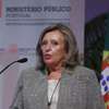 A Procuradoria-Geral da República, Lucília Gago, intervém durante a sessao de abertura da "Accountability e Democratização das Instituições - Prevenção da Fraude", que decorreu em Carcavelos, Cascais,  08 de junho de 2021. ANTÓNIO COTRIM/LUSA