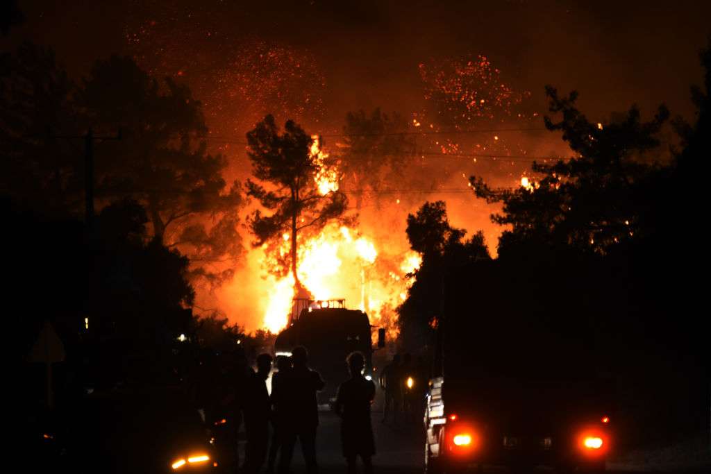 Forest fires in Mugla