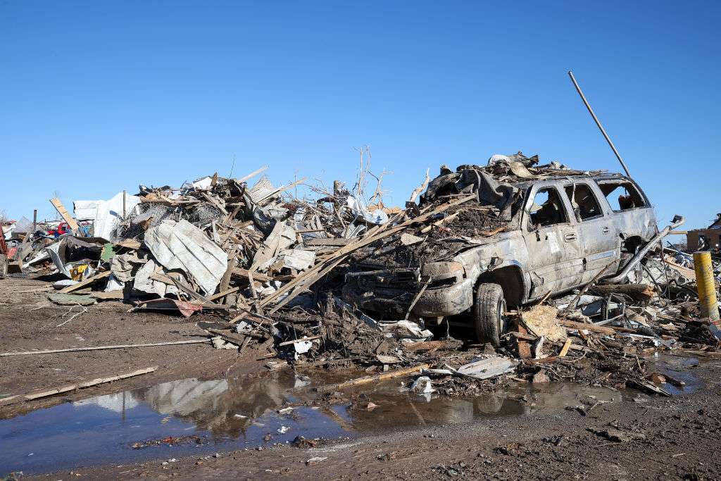 Kentucky: Aftermath of tornado in Mayfield