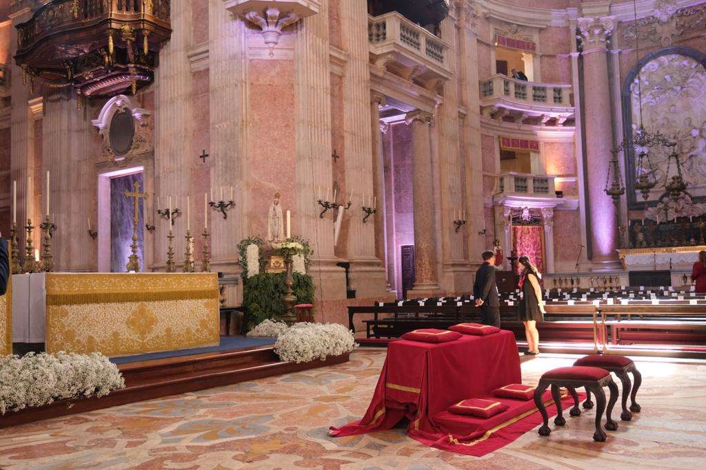 Casamento Real 7 de outubro 2023. Infanta Maria Francisca e Duarte de Sousa Araújo Martins. Cerimónia religiosa na Basílica de Mafra.
