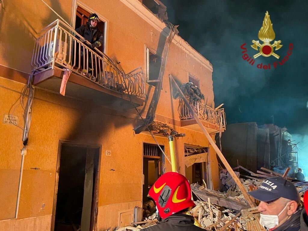 Gas explosion in Italy's Ravanusa