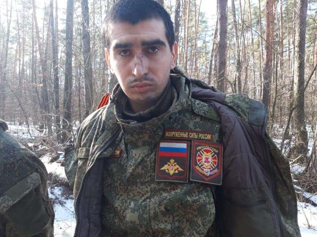 Ukraine's military take two Russian prisoners