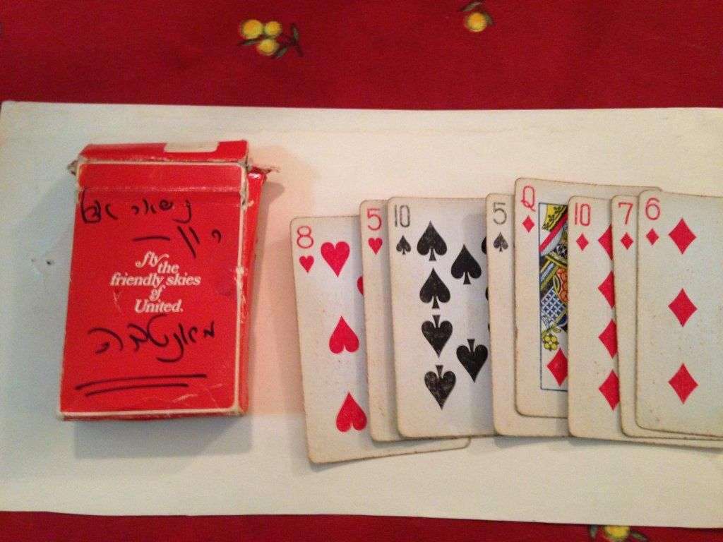 Foto do baralho de cartas que usaram Benny e Ron Davidson