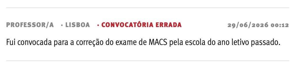 Problemas com correção dos exames nacionais em 2026