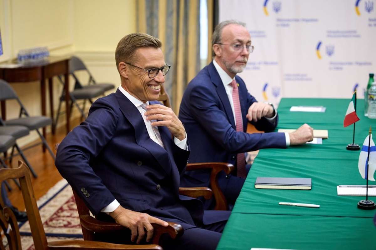 Alexander Stubb, Presidente da Finlândia, fotografado na Casa Branca a 18 de agosto de 2025