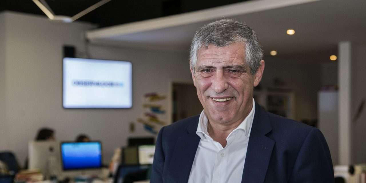 Fernando Santos na redação do Observador