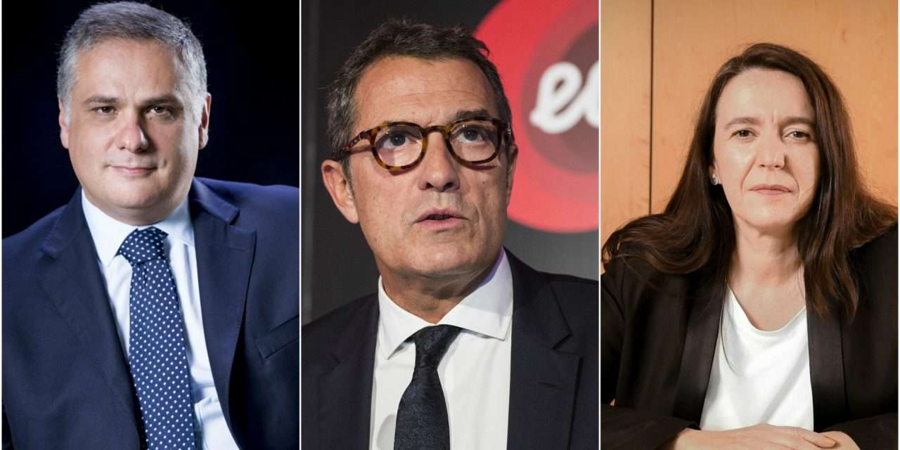 Jorge Sanches Seguro, secretário da Energia, António Mexia, presidente da EDP, Cristina Portugal, presidente da ERSE,