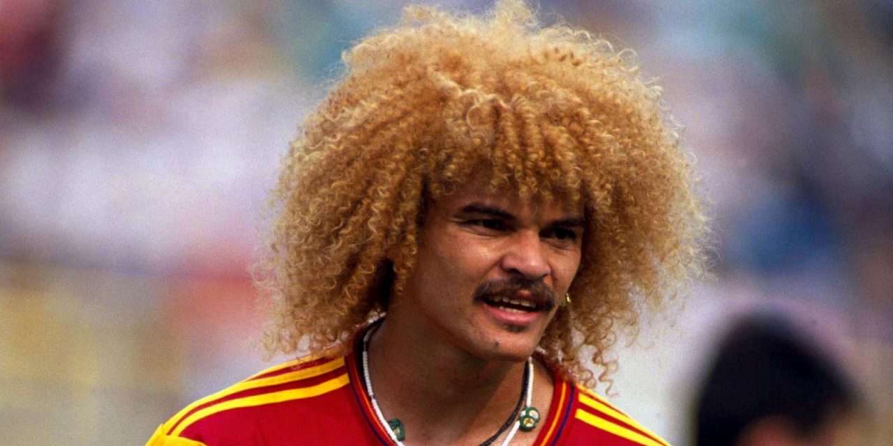 Carlos Valderrama, 56 anos de idade, reúne qualquer coisa como três Mundiais e seis Copas América