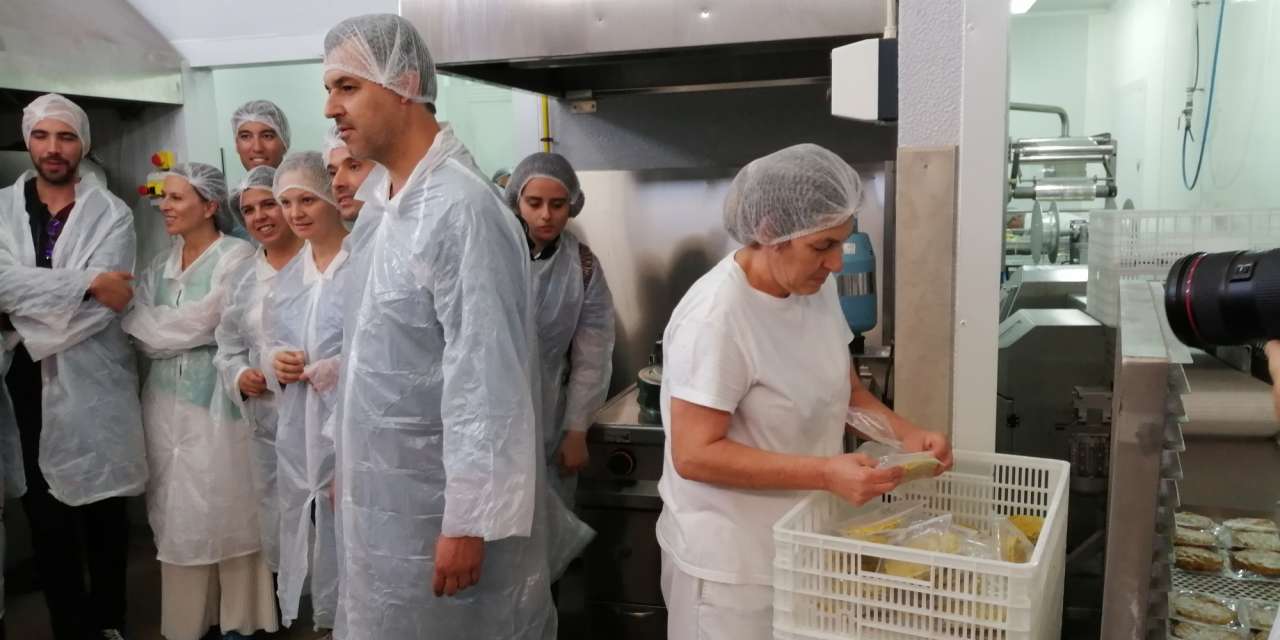 André Silva esta quarta-feira durante uma visita à Veg In, em Sintra