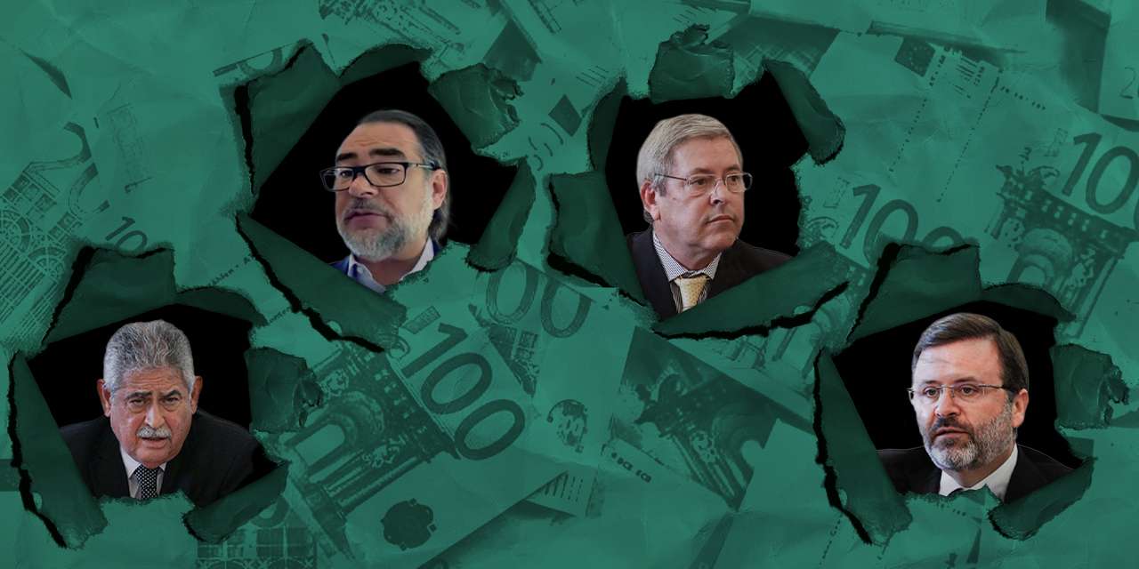 Luís Filipe Vieira, Nuno Vasconcellos, Bernardo Moniz da Maia e João Gama Leão, os "devedores" no centro do inquérito ao Novo Banco