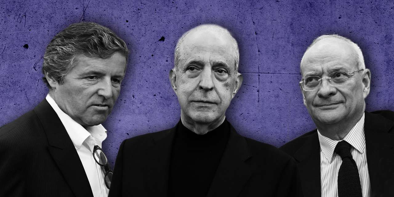 O advogado André Luiz Gomes (à esquerda), o empresário Joe Berardo (ao centro) e Carlos Santos Ferreira (à direita), ex-líder da Caixa e do BCP