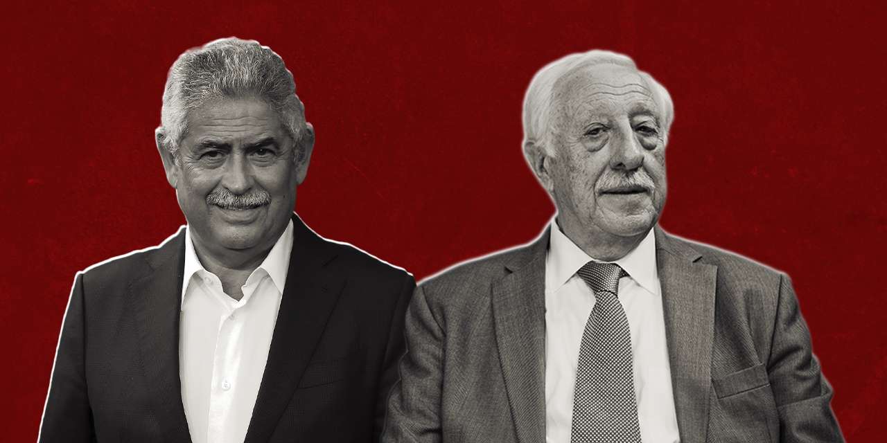 Luís Filipe Vieira (à esquerda) e José António Santos (à direita) foram detidos esta quarta-feira e são arguidos no inquérito do DCIAP