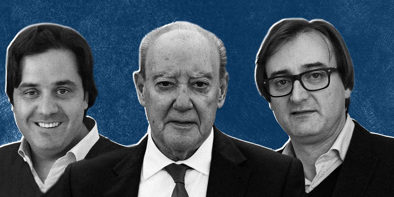 O empresário Pedro Pinho (à esquerda), Jorge Nuno Pinto da Costa (ao centro) e Alexandre Pinto da Costa (à direita) são os protagonistas do caso