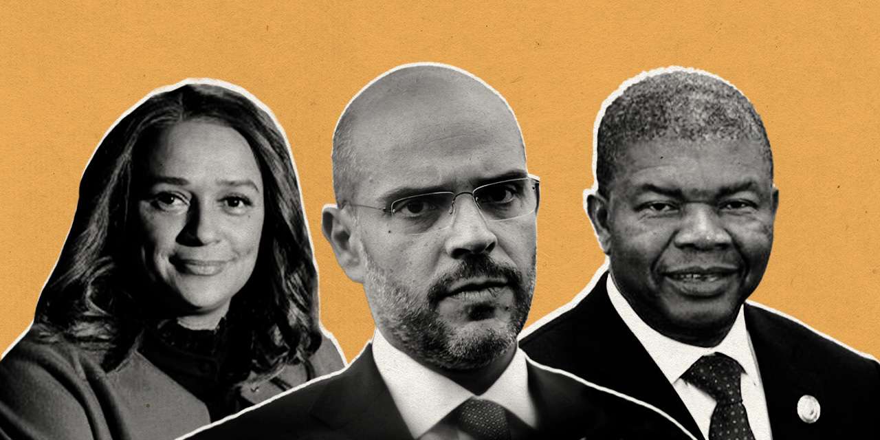 A empresária Isabel dos Santos (à esquerda), o gestor Mário Leite da Silva (ao centro) e João Lourenço, presidente de Angola (à direita)