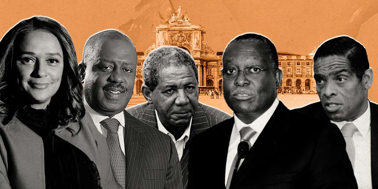 Isabel dos Santos, Leopoldino Fragoso de Nascimento (general Dino), Manuel Hélder Vieira Dias (general Kopelipa), Manuel Vicente e Álvaro Sobrinho
