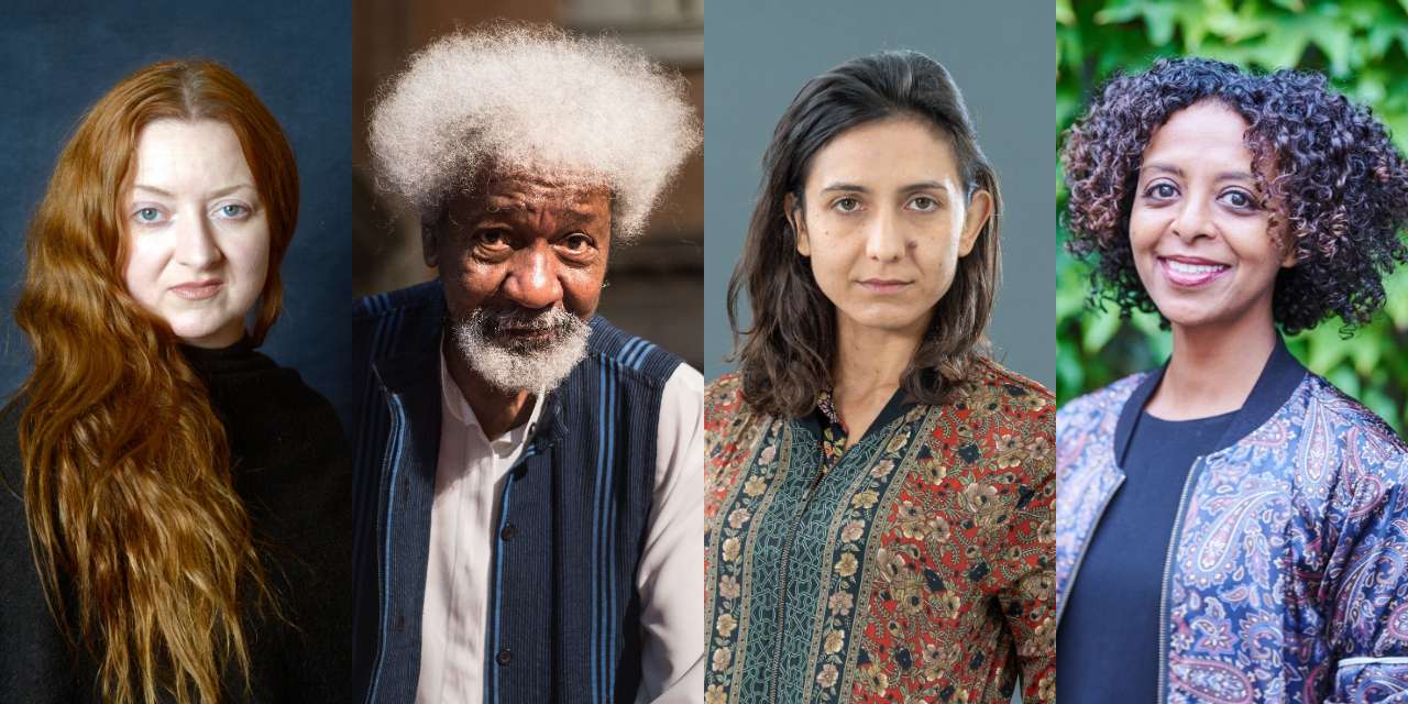 Da esquerda para a direita: os escritores Claire Keegan, Wole Soyinka, Ottessa Moshfegh e Maaza Mengiste