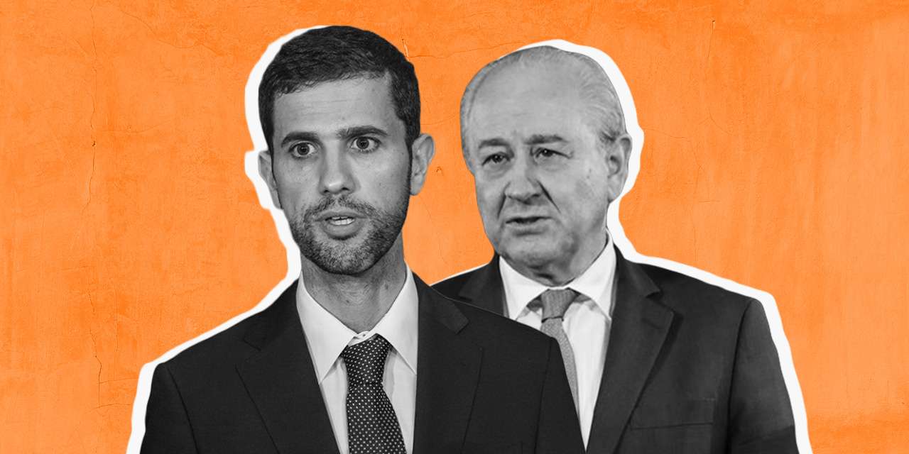(da esquerda para a direita) Hugo Carneiro, ex-secretário-geral do PSD e atual deputado, e Rui Rio, ex-líder do PSD, foram alvo de buscas domiciliárias