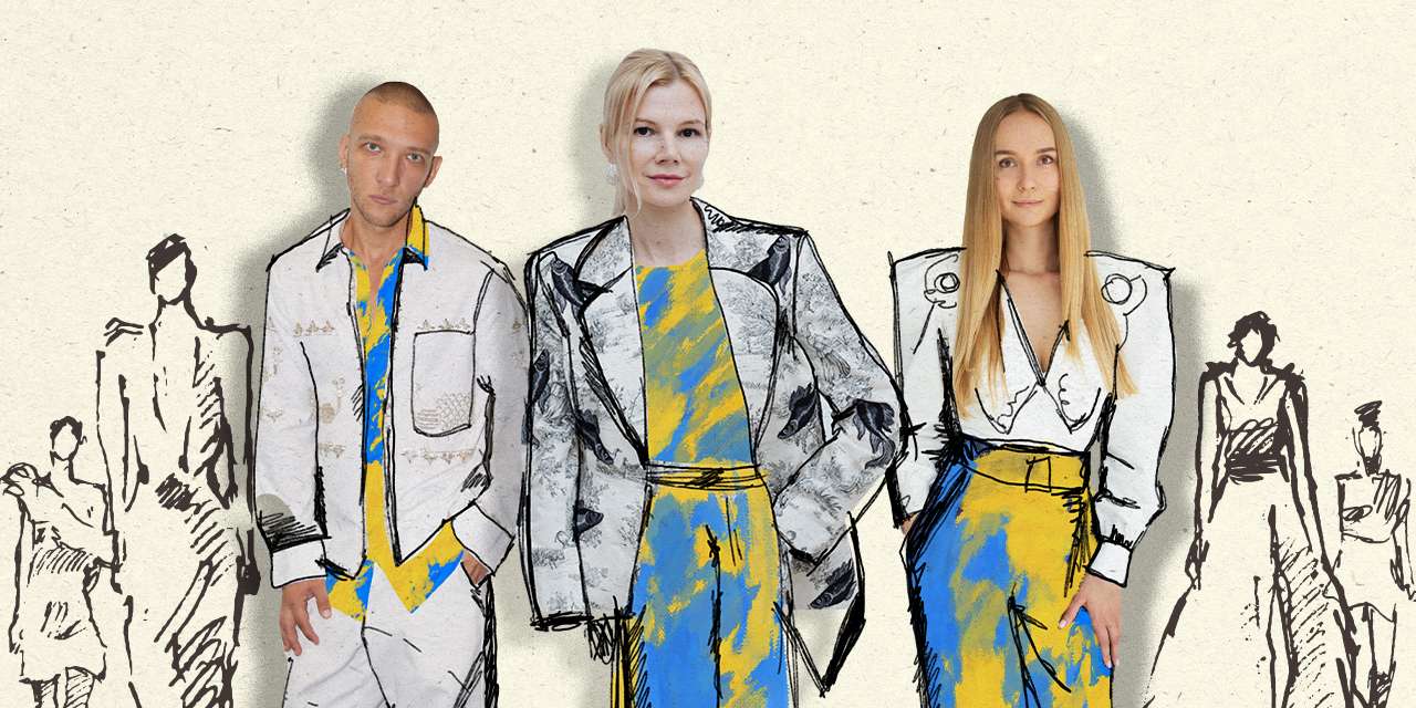 Da esquerda para a direita: Kostiantyn Omelia, Darya Donezz e Nadya Dzyak