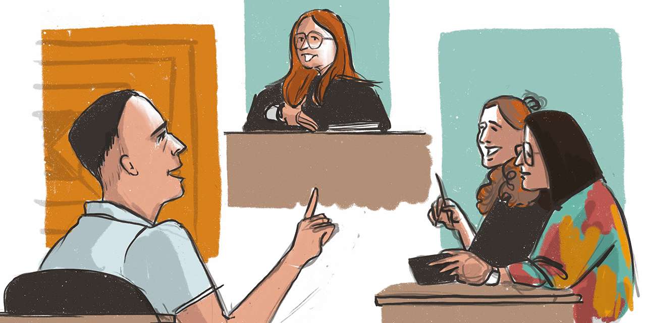 O caso que envolve a dupla Anjos e a humorista Joana Marques chegou esta quinta-feira a tribunal. Nelson Rosado (à esquerda) foi o primeiro a depôr perante a juíza e advogados.