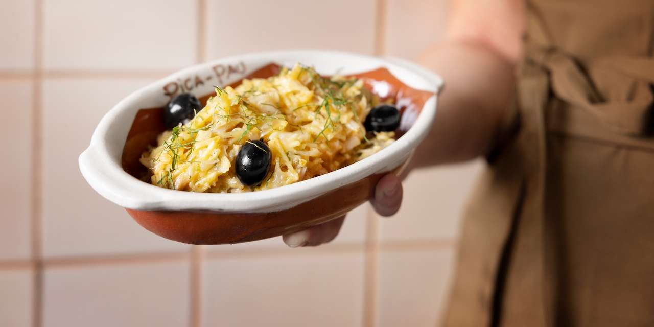 A saladinha de polvo é uma das sugestões de petisco na carta do Pica Pau