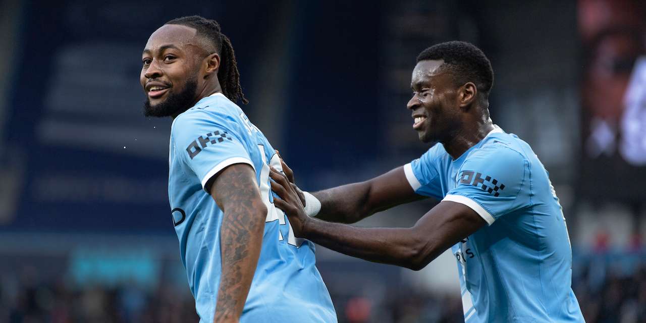 Semenyo e Marc Guéhi foram os reforços de inverno de Pep Guardiola nos citizens