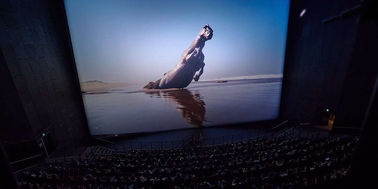O filme "A Odisseia" projetado numa das maiores sala IMAX do mundo, em Melbourne, na Austrália. A maior é a do Traumpalast, em Leonberg, na Alemanha