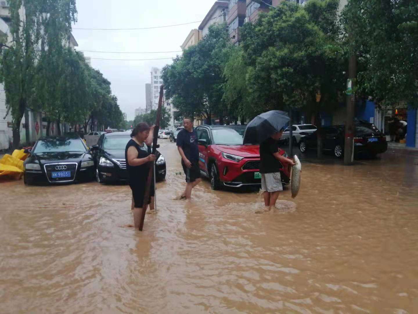 Rainstorm Hits Zhengzhou