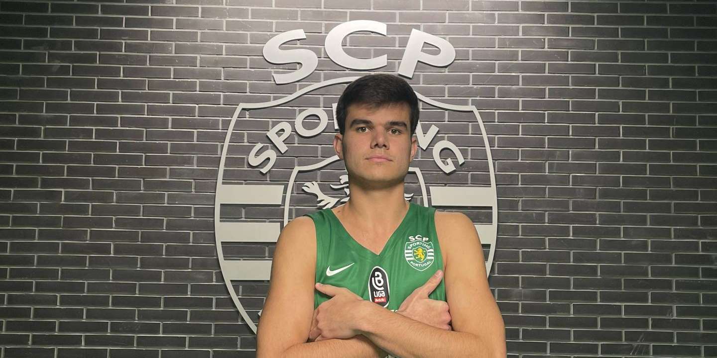 André Cruz foi apresentado como reforço do Sporting em dezembro de 2022, após passagens pelo basquetebol universitário dos EUA