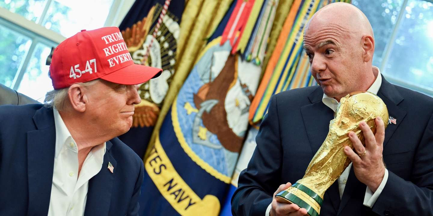 Donald Trump, Presidente dos EUA, com Gianni Infantino, presidente da FIFA.