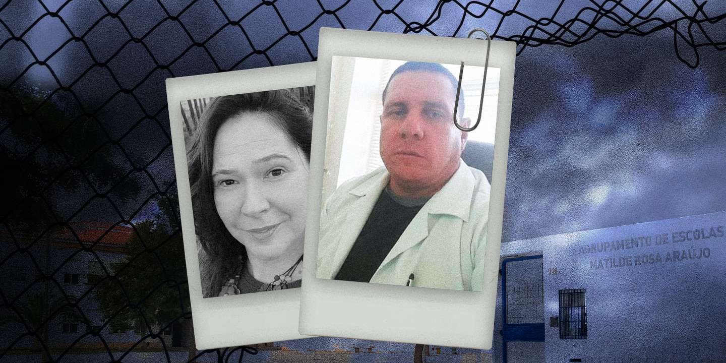Djalma Henares, à direita, e a ex-mulher, Marluci Bellini, à esquerda. Foram ambos detidos em Portugal, em julho, depois de serem condenados por atos de violência praticados no Brasil