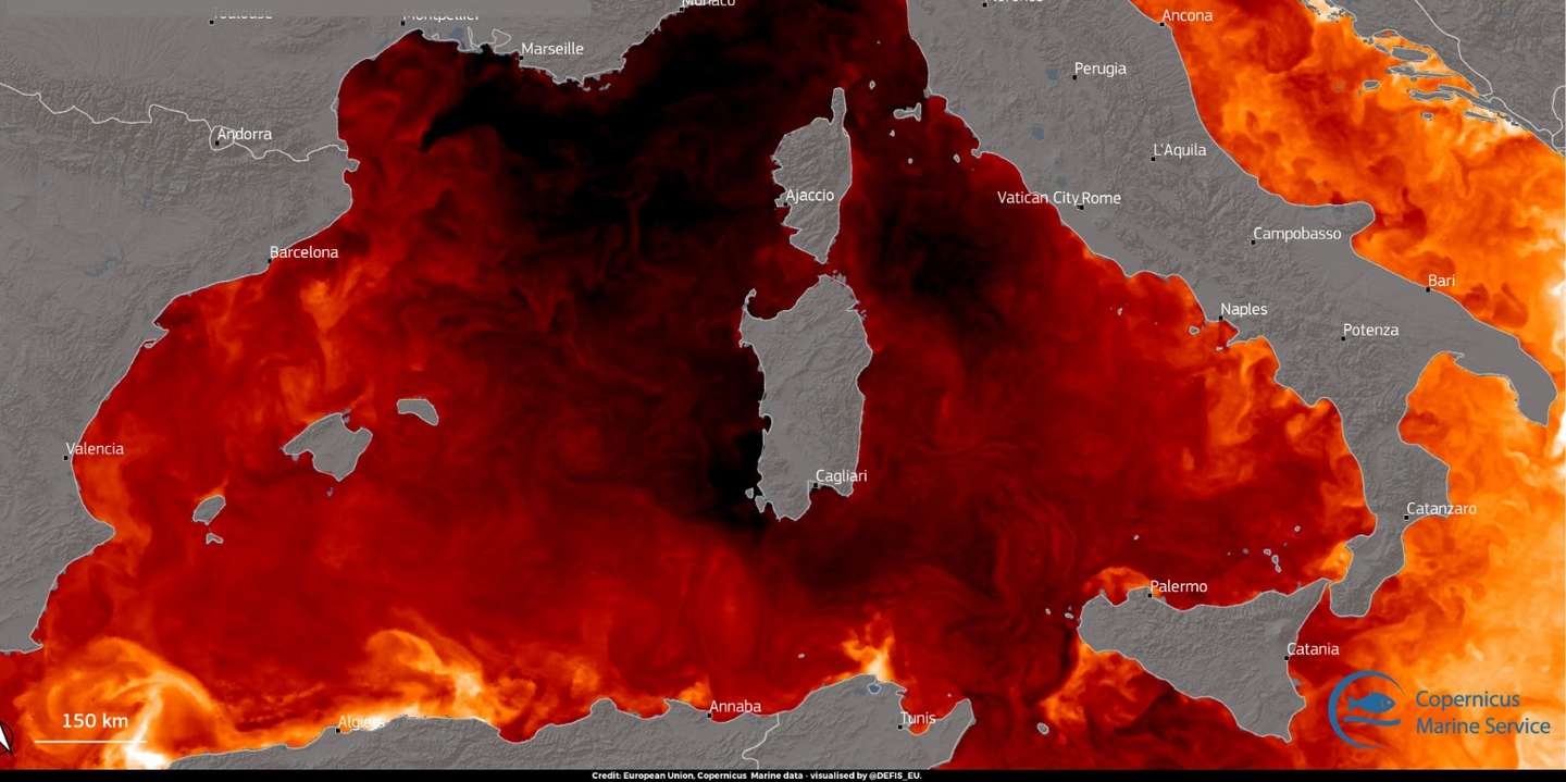 A temperatura do Mediterrâneo registou, em alguns locais, mais de 30º C e em muitos locais ultrapassou em seis graus Celsius as temperaturas médias para esta altura do ano