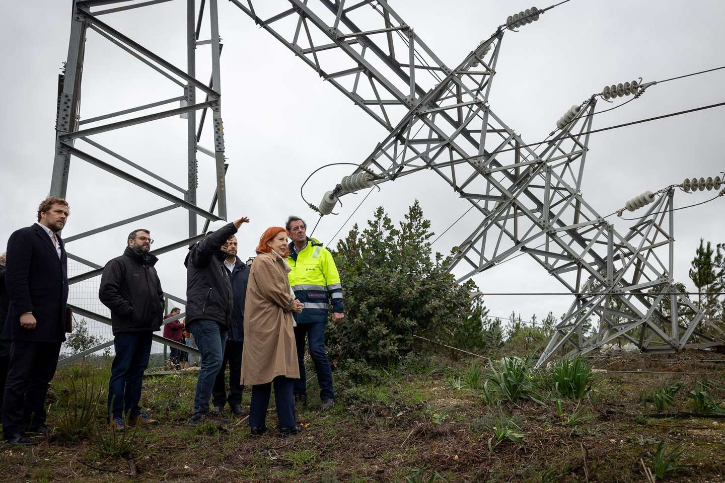 Ministra da Energia visita obras de reparação rede elétrica na zona e Leiria. DR