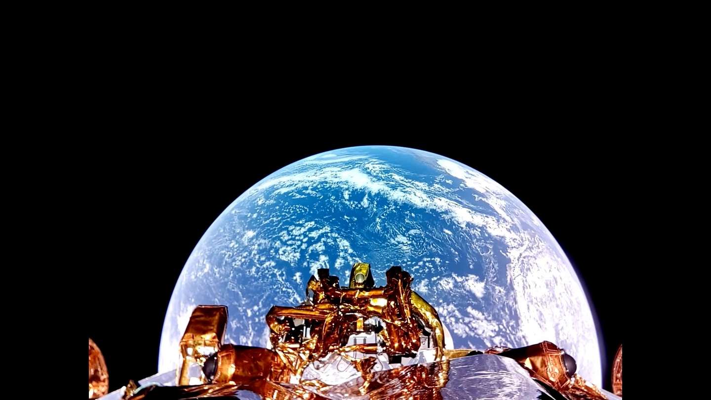 Blue Ghost Mission 1 - Earth Selfie Photo