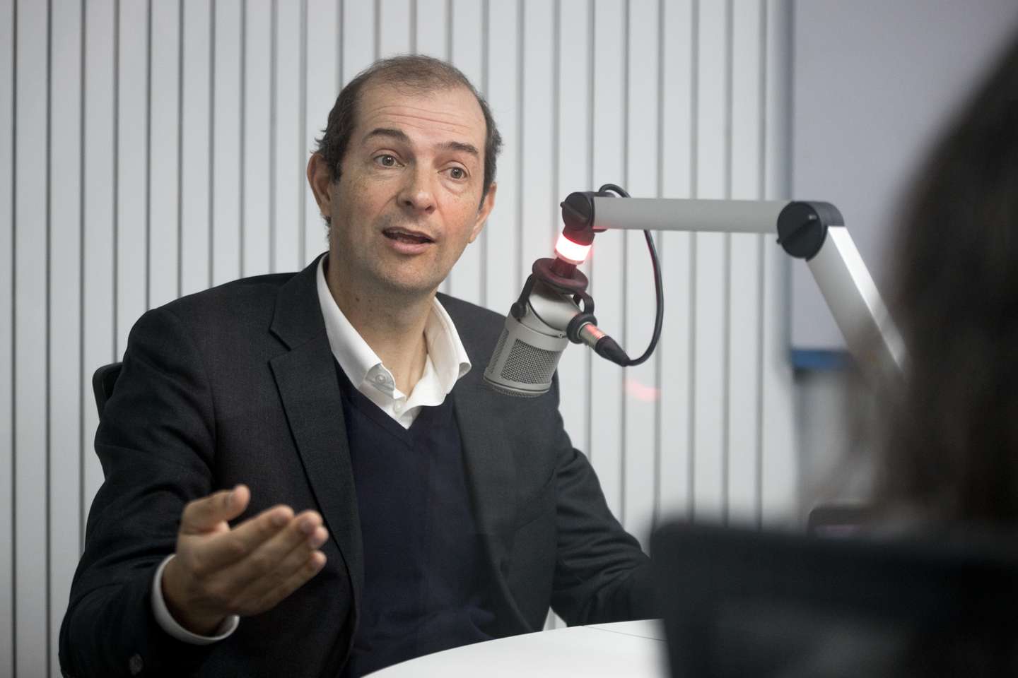 Entrevista para o programa "sob-escuta" da rádio observador ao presidente da Edia, José Pedro Salema, a propósito dos 20 anos do enchimento do Alqueva. 2 de Fevereiro de 2022, Lisboa TOMÁS SILVA/OBSERVADOR