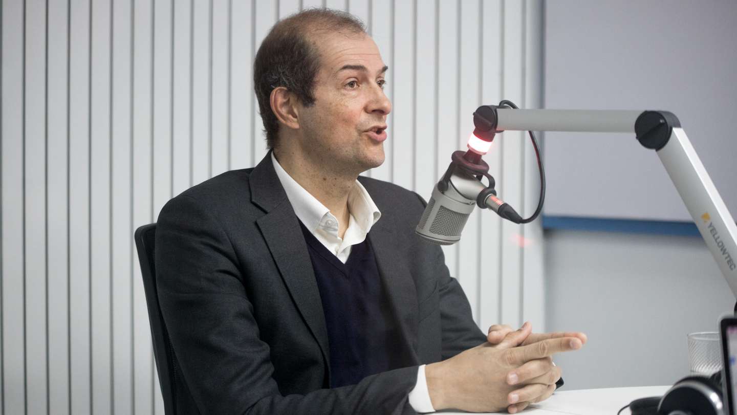 Entrevista para o programa "sob-escuta" da rádio observador ao presidente da Edia, José Pedro Salema, a propósito dos 20 anos do enchimento do Alqueva. 2 de Fevereiro de 2022, Lisboa TOMÁS SILVA/OBSERVADOR
