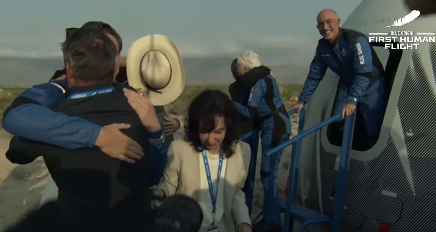 Blue Origin's Manned Launch Of New Shepard Rocket