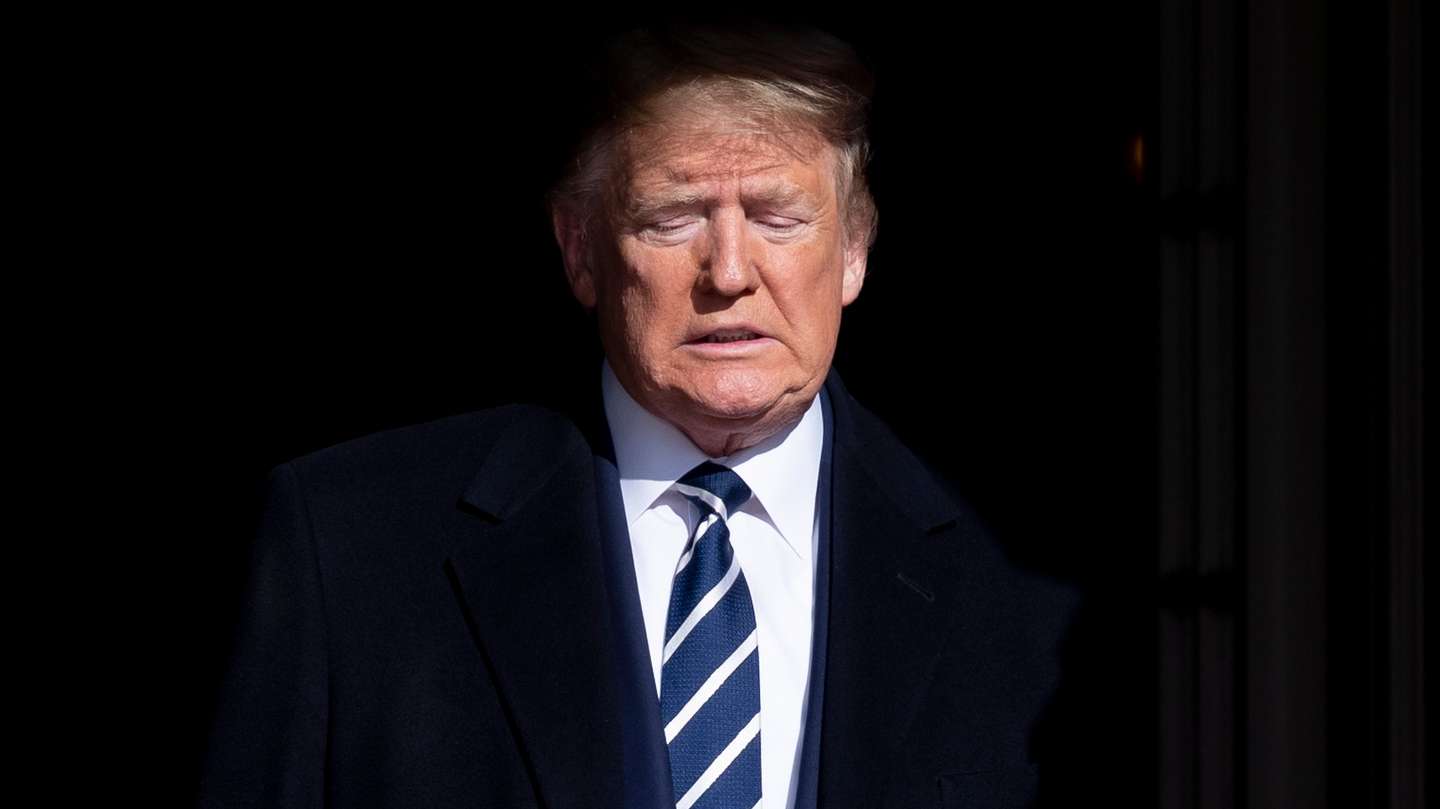 epa08999461 (FILE) - US President Donald J. Trump walks out of the South Portico at the White House in Washington, DC, USA, 27 January 2020 (reissued 09 February 2021). The second Senate impeachment trial of former US President Donald J. Trump began on 09 February 2021 on charges of incitement of insurrection for his role in 06 January violent attack on the US Capitol.  EPA/MICHAEL REYNOLDS *** Local Caption *** 56621644