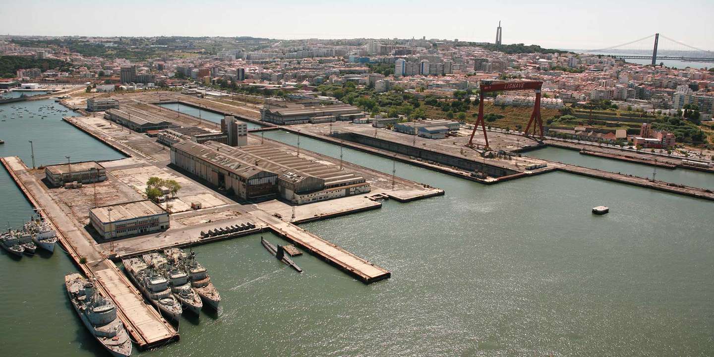 A reabilitação das antigas instalações da Lisnave, em Almada, é um dos projetos do Arco Ribeirinho Sul.