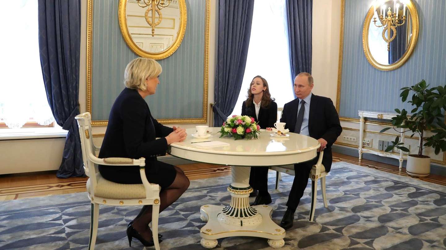 France's National Front President Le Pen meet in Moscow