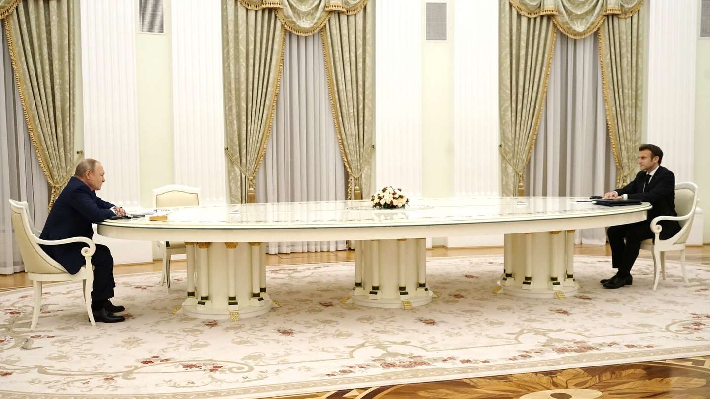 French President Emmanuel Macron in Moscowâââââââ