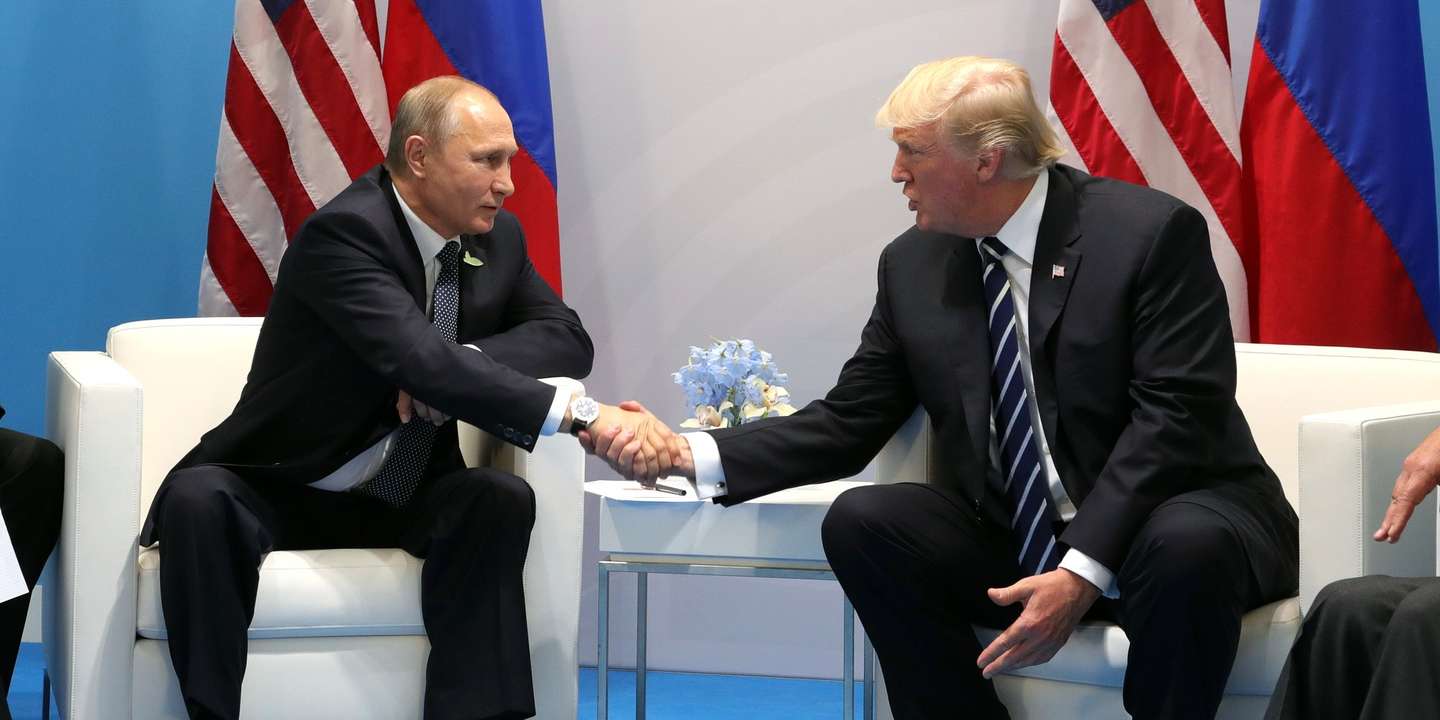 Putin e Trump na Cimeira de Hamburgo, em Julho de 2017