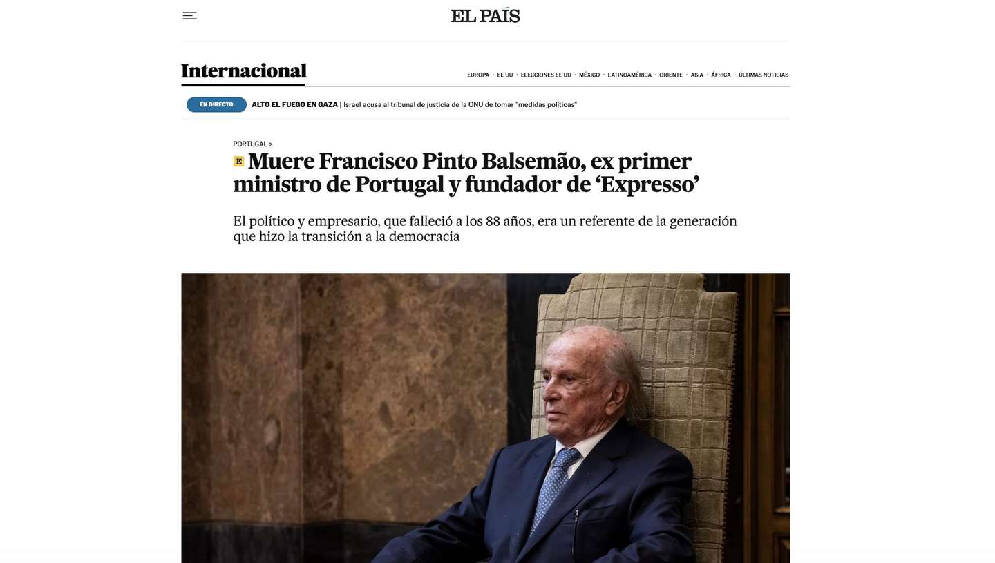 Balsemão el país
