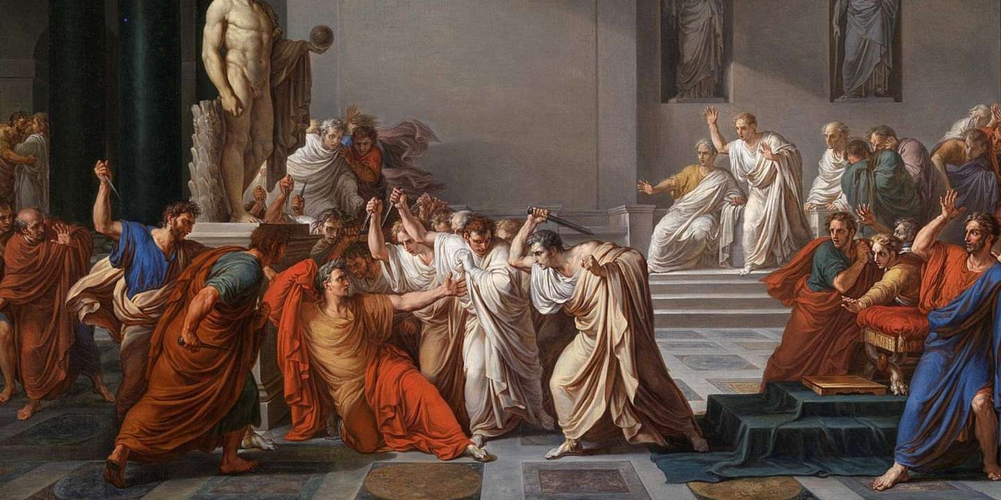 "A Morte de Júlio César" (1806), de Vincenzo Camuccini