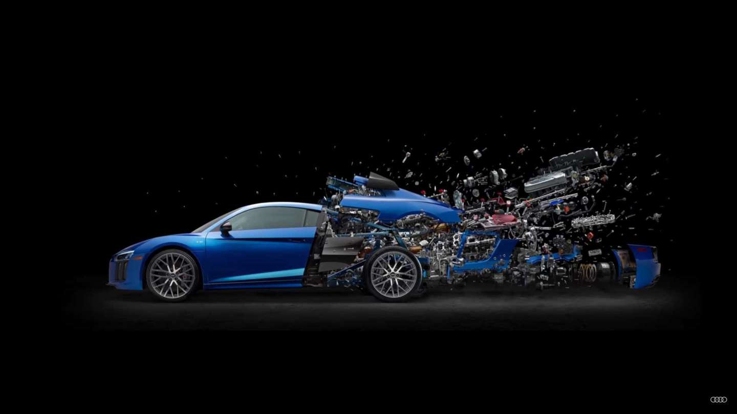 A “explosão” deste Audi R8 foi sob encomenda – Observador