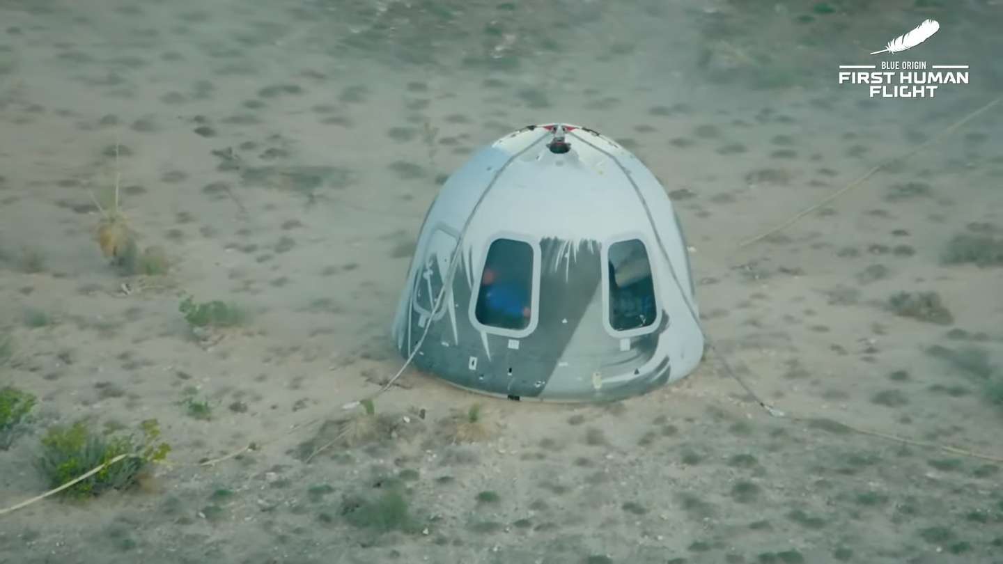 Blue Origin's Manned Launch Of New Shepard Rocket