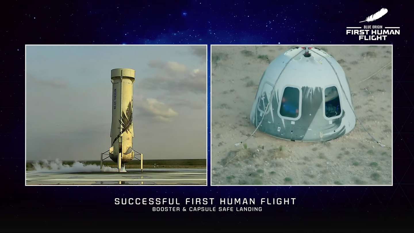 Blue Origin's Manned Launch Of New Shepard Rocket