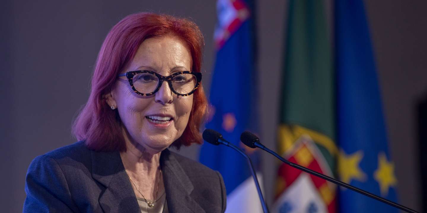 A ministra do Ambiente e Energia, Maria da Graça Carvalho, intervém durante apresentação de financiamentos, ao abrigo do Programa para a Ação Climática e Sustentabilidade Sustentável 2030, para a Região Autónoma dos Açores, no Salão Nobre do Teatro Micaelense, Ilha de São Miguel Açores, 14 de outubro de 2024. EDUARDO COSTA/LUSA