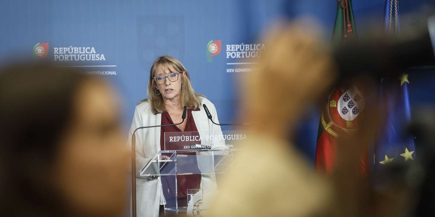 A ministra do Trabalho, Solidariedade e Segurança Social, Maria do Rosário Palma Ramalho, intervém durante a conferência de imprensa sobre a reunião do Conselho de Ministros, em Lisboa, 14 de maio de 2026. ANTÓNIO PEDRO SANTOS/LUSA