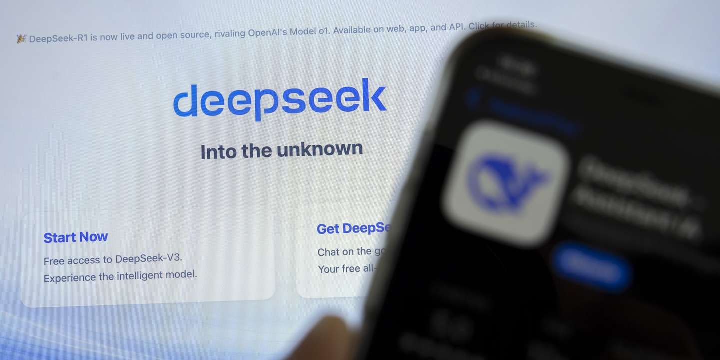 epa11858488 The logo of Chinese startup DeepSeek on a computer screen, in Geneva, Switzerland, 28 January 2025. Shares in major tech firms plummeted following the growing popularity of Deepseek, a Chinese artificial intelligence (AI) app that offers comparable performance at a fraction of the cost of its rivals.  EPA/SALVATORE DI NOLFI